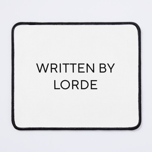 Item preview, Written By Lorde designed and sold by PockyAndPinatas.