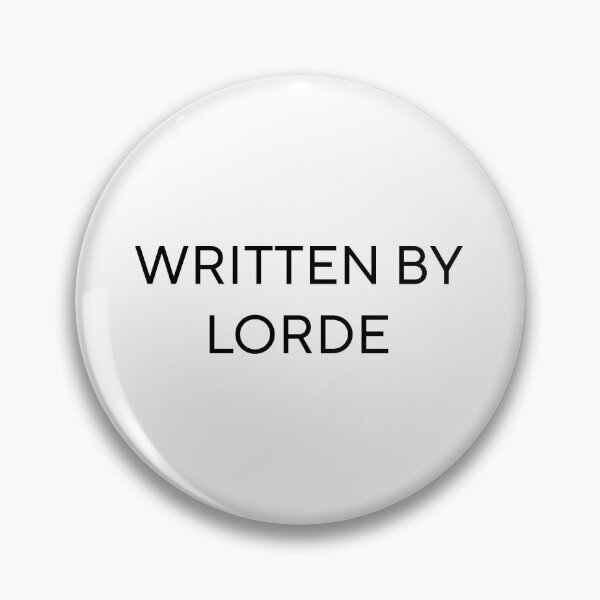 Item preview, Written By Lorde designed and sold by PockyAndPinatas.