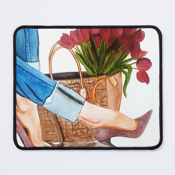Item preview, Heel shoe with tulips designed and sold by Artsarark.