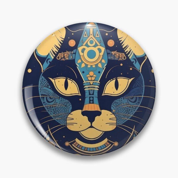 Item preview, Egyptian cat _ Cool_ Blue_Bohostyle designed and sold by LynnePham.