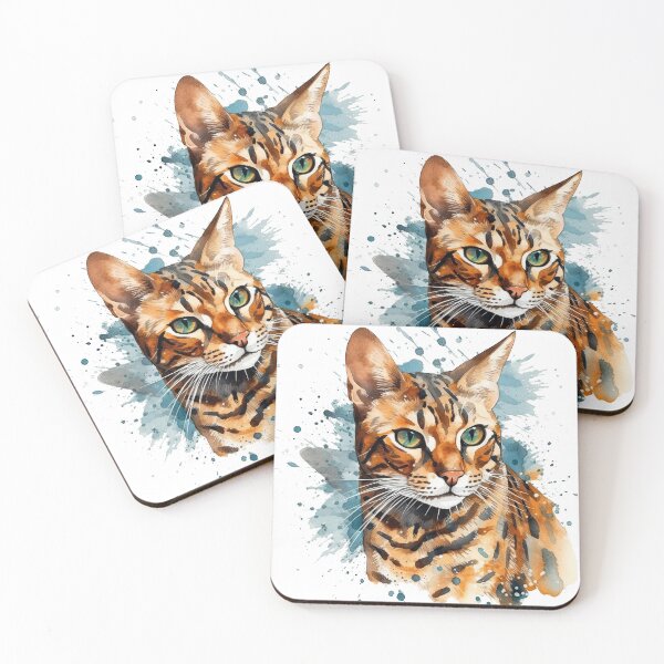Item preview, Bengal Cat Watercolor Painting - Perfect for Cat designed and sold by DooodleGod.