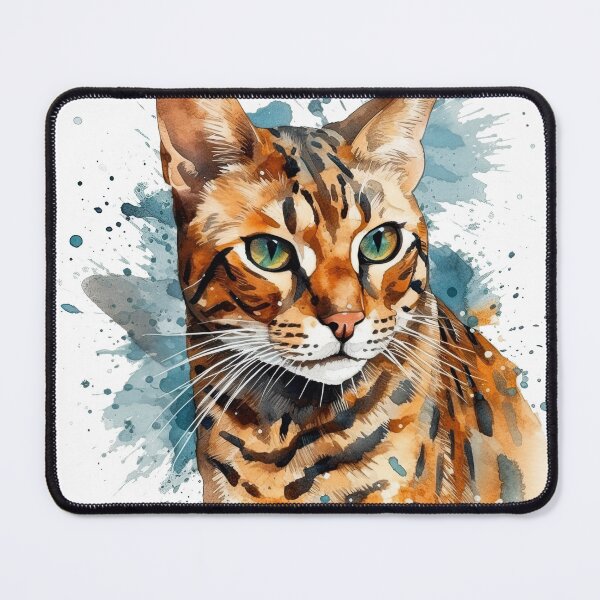 Item preview, Bengal Cat Watercolor Painting - Perfect for Cat designed and sold by DooodleGod.