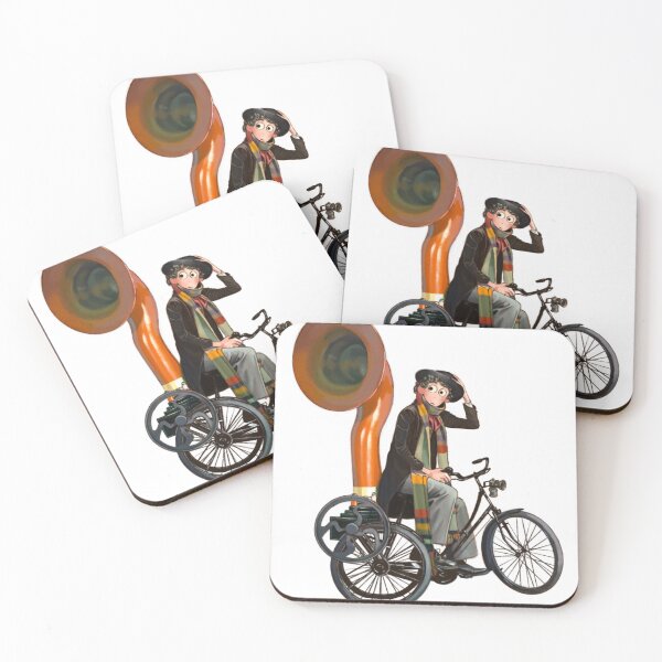 Item preview, Fourth Doctor on a Bicycle designed and sold by bigredbird.