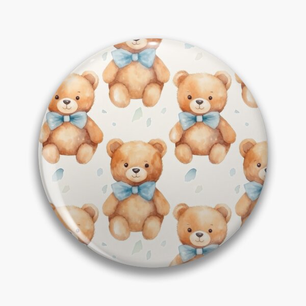 Item preview, Watercolour Cute Teddy Bear Seamless Pattern designed and sold by PatternStudios.