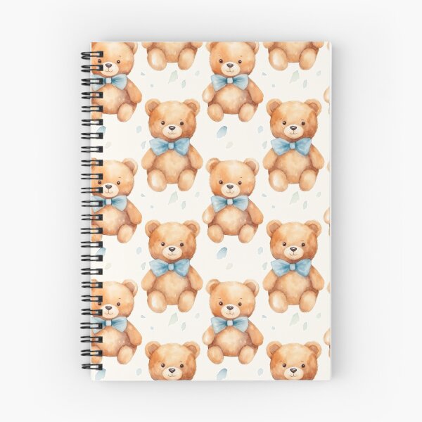 Item preview, Watercolour Cute Teddy Bear Seamless Pattern designed and sold by PatternStudios.