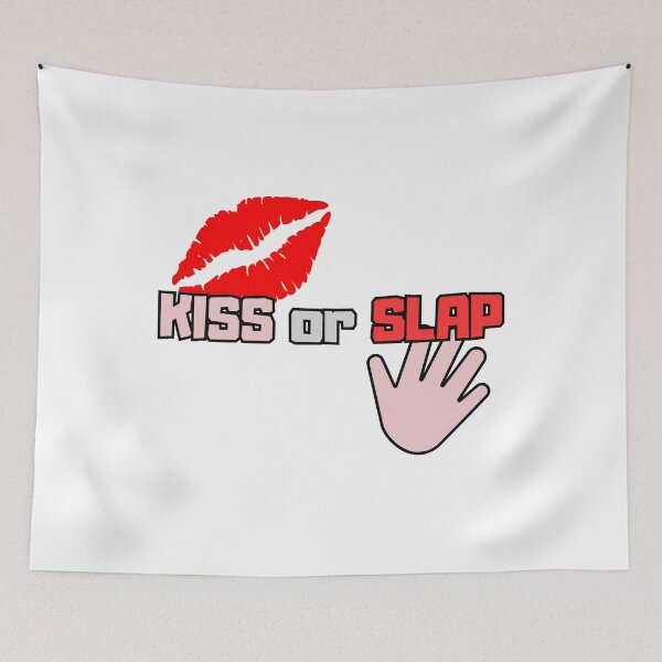 Item preview, Kiss or Slap shirt, funny, game, challenge designed and sold by Impulsshop.