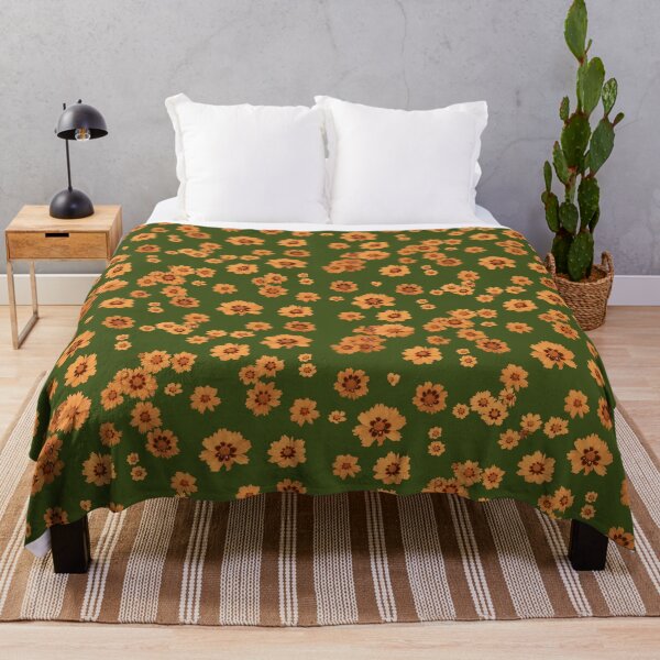 Item preview, Ochre floral pattern designed and sold by mariya-ivanova.