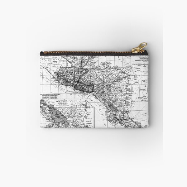 Item preview, Vintage Map of Central America (1902) BW designed and sold by BravuraMedia.