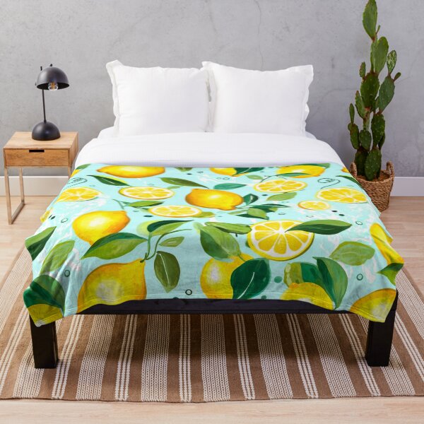 Aperçu de l'œuvre Modèle sans couture aquarelle citron juteux créée et vendue par PatternStudios.