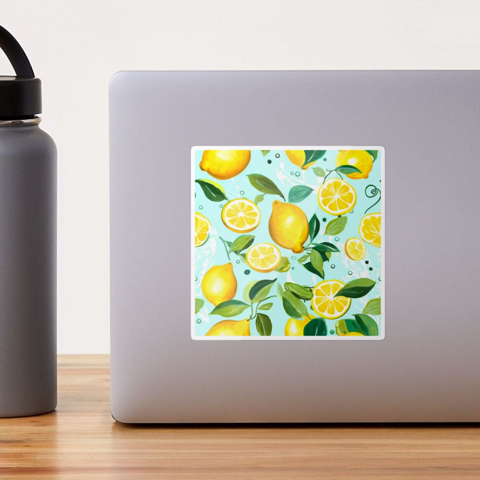 Lemons pattern, watercolour lemon | Leggings