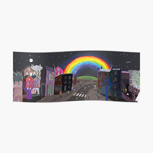 Rainbow Night Poster