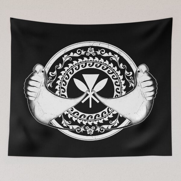 Item preview, Kanaka Maoli Manta Ray designed and sold by NicGrayGraphic.