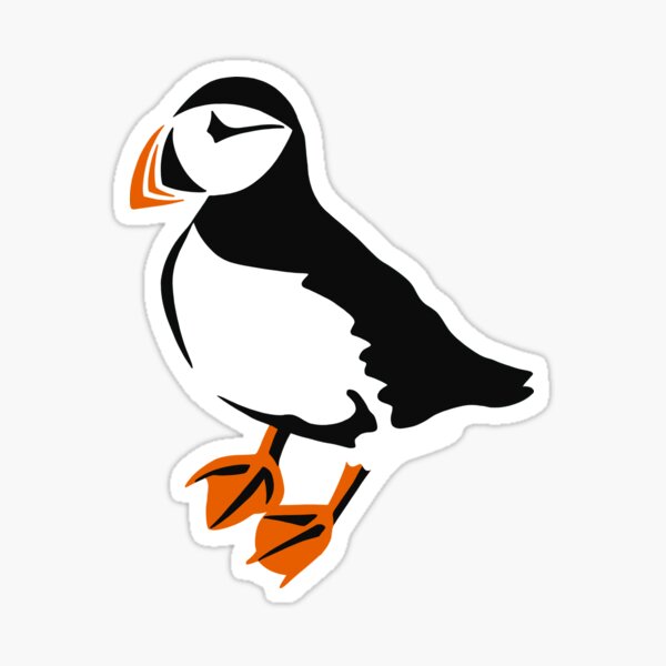 Item preview, Puffin logo designed and sold by GeoCreate.