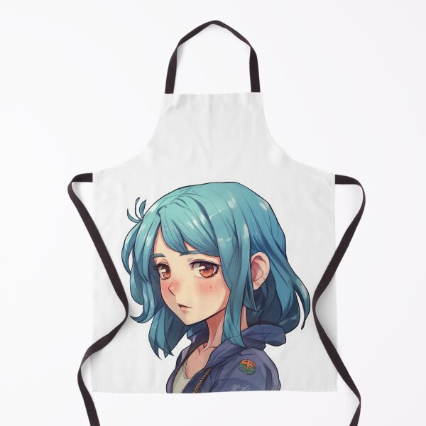 Item preview, Shy Blue Hair Anime Girl designed and sold by NickFound.