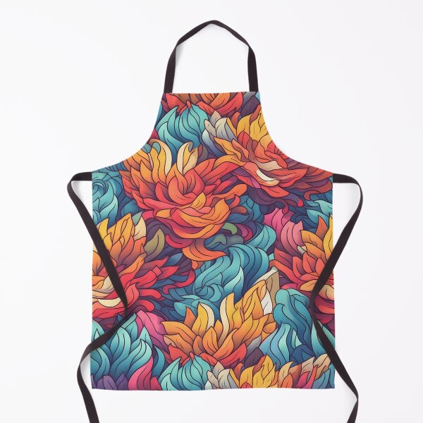 Item preview, Flower Pattern 6, pastel lilies like flames, orange, blue, pink, flowers and nature. designed and sold by FoxRobinRabbit.