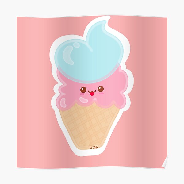 Stitch Ice Cream Poster for Sale by xMorfina