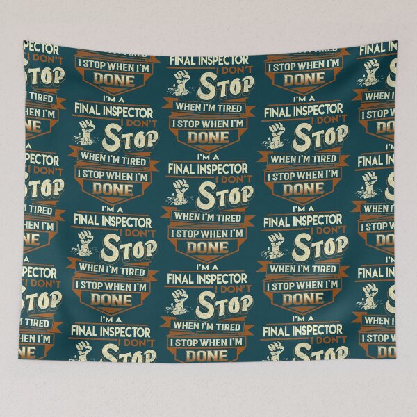 Item preview, Final Inspector T Shirt - I Stop When Done Job Gift Item Tee designed and sold by EmmettBerube.
