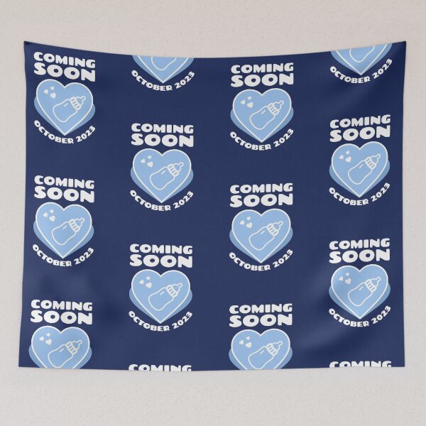 Item preview, Baby Announcement. Feeding Bottle. October 2023. Coming soon. Birthday designed and sold by KristinaNEL.
