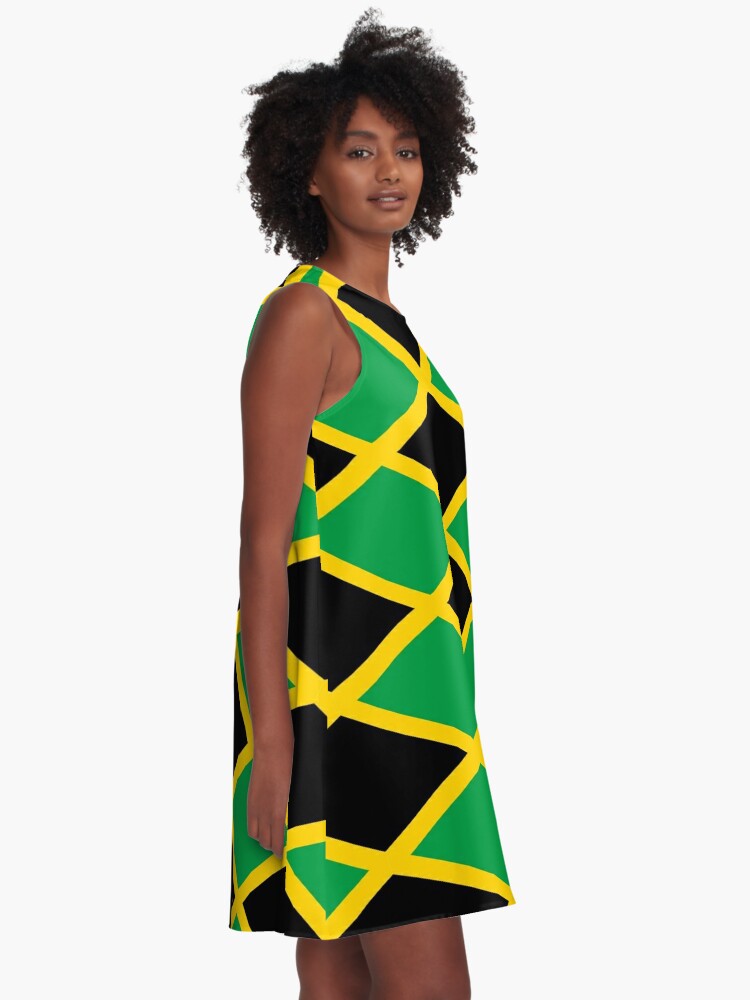 Jamaican National Flag A Line Dress For Sale By Identiti Redbubble