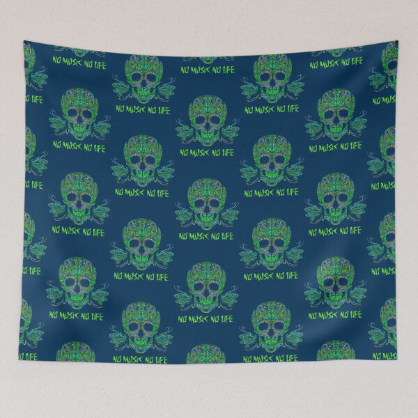 Item preview, psychedelic skull Aphex twin trippy pattern crystal castles designed and sold by Fridaytyra.