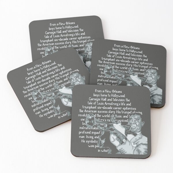 Item preview, Louis Armstrong Portrait And Quote designed and sold by Unhinged Heather.