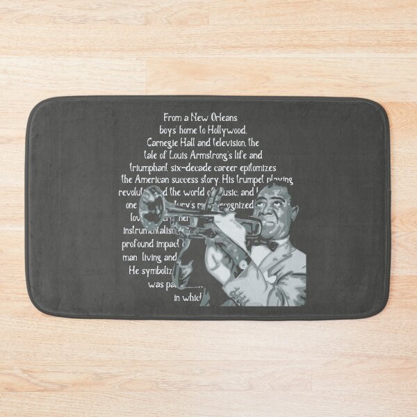 Item preview, Louis Armstrong Portrait And Quote designed and sold by Unhinged Heather.