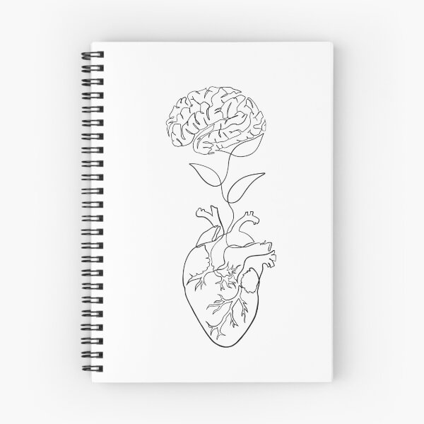 Item preview, Heart And Brain Art Connected designed and sold by One line art by Valeriya.