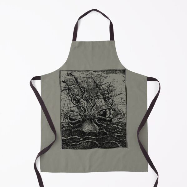 Item preview, Vintage Kraken attacking ship illustration designed and sold by GasparWoolfall.