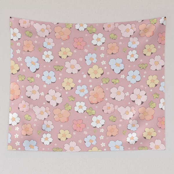 Artikelvorschau, Kawaii Pastellblumen | Kawaii rosa Blumen | Entzückende Blume entworfen und verkauft von BoredF.