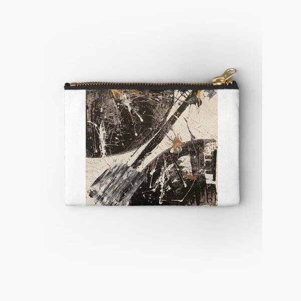 Item preview, Turn the Corner- Black white and gold abstract painting  designed and sold by IICents.