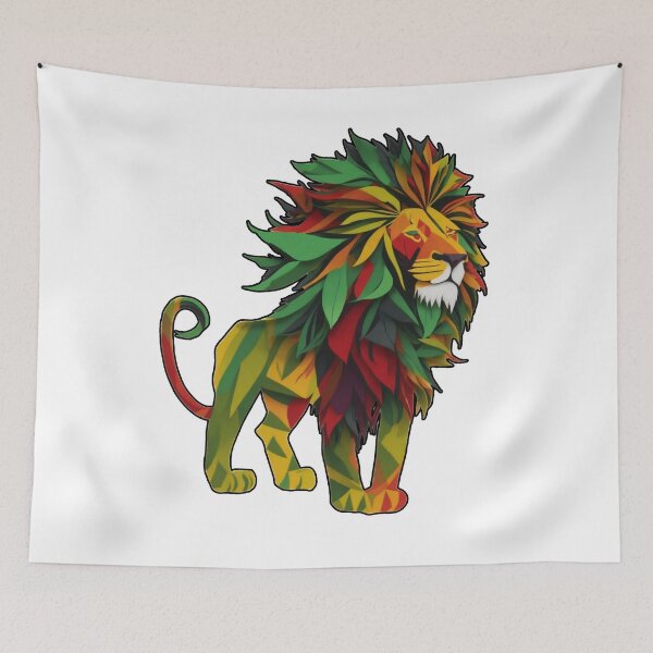 Item preview, Reggae Lion Posing designed and sold by reggaeartgifts.
