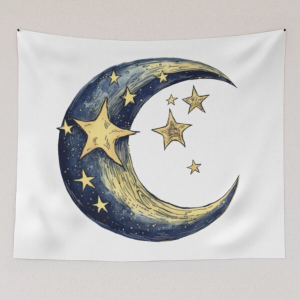 Item preview, Moon and Stars designed and sold by PrintEmporium1.