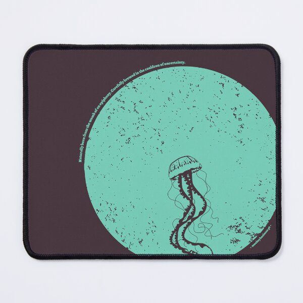 Item preview, Jellyfish Moves in round grunge shape - Animal Minimal Collection designed and sold by monkeybusiness.pt.