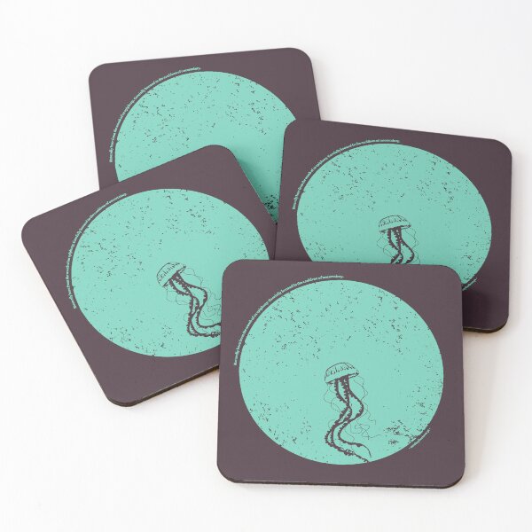 Item preview, Jellyfish Moves in round grunge shape - Animal Minimal Collection designed and sold by monkeybusiness.pt.