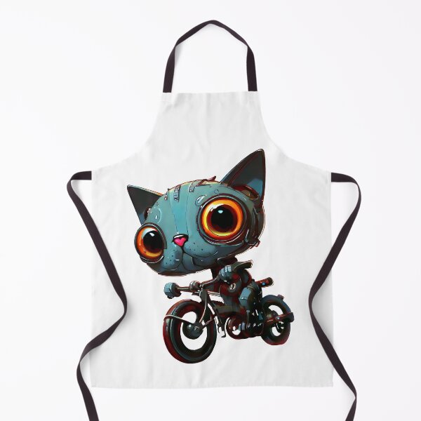 Item preview, Robo-Cat Riding A Bike! designed and sold by kukamatsu.