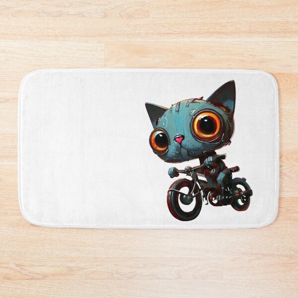 Item preview, Robo-Cat Riding A Bike! designed and sold by kukamatsu.