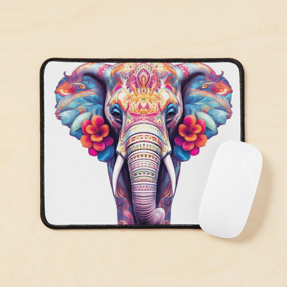 elephant head Book cover with white isolated background for animal