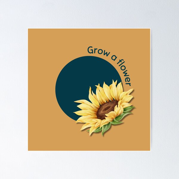 Item preview, Grow A Flower (with matching text) Katrina and Clayton Gardening Themed Merch designed and sold by Katrina-Clayton.