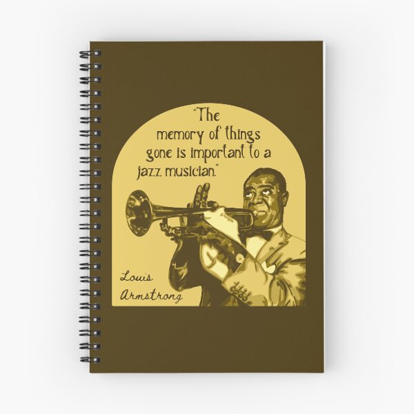 Item preview, Louis Armstrong Portrait And Quote designed and sold by Unhinged Heather.