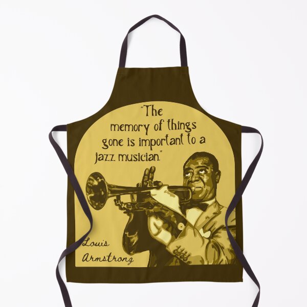 Item preview, Louis Armstrong Portrait And Quote designed and sold by Unhinged Heather.