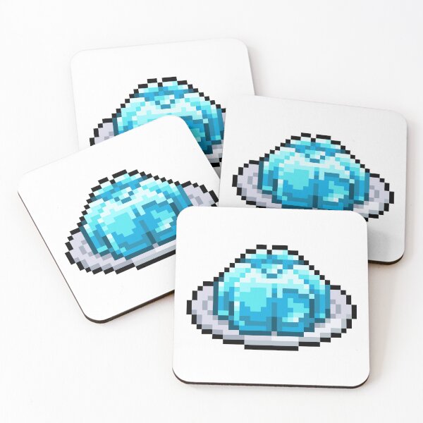 Item preview, Pixel Blue Jelly - pixel food art designed and sold by LittleFoodShop.