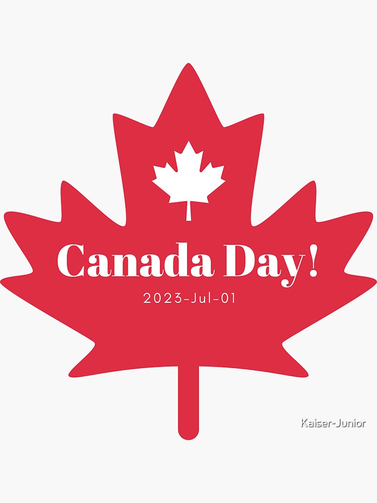 Happy Canada Day Gift Design  Sticker for Sale by Emperors-Shop