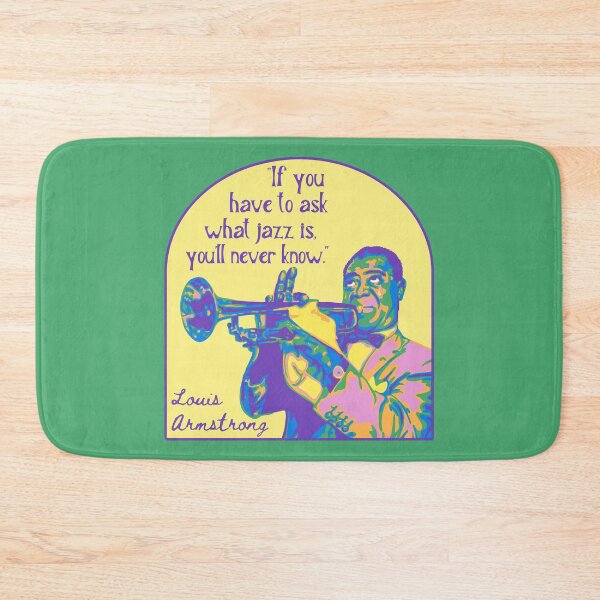 Item preview, Louis Armstrong Portrait And Quote designed and sold by Unhinged Heather.