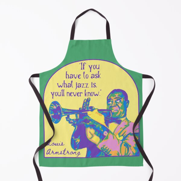 Item preview, Louis Armstrong Portrait And Quote designed and sold by Unhinged Heather.