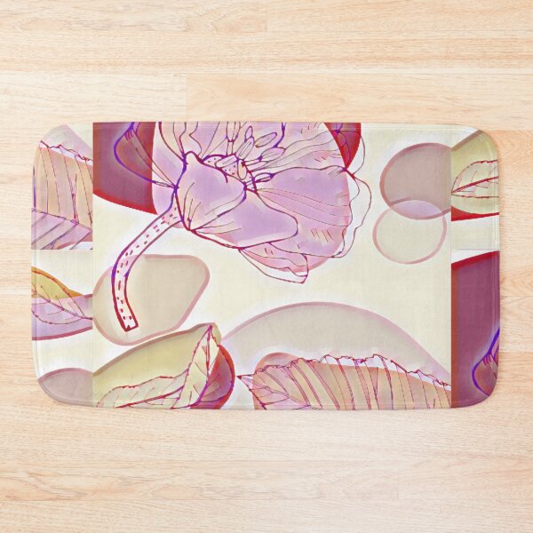 Item preview, Abstract Floral Design Pink Yellow Color designed and sold by Paula Helit.