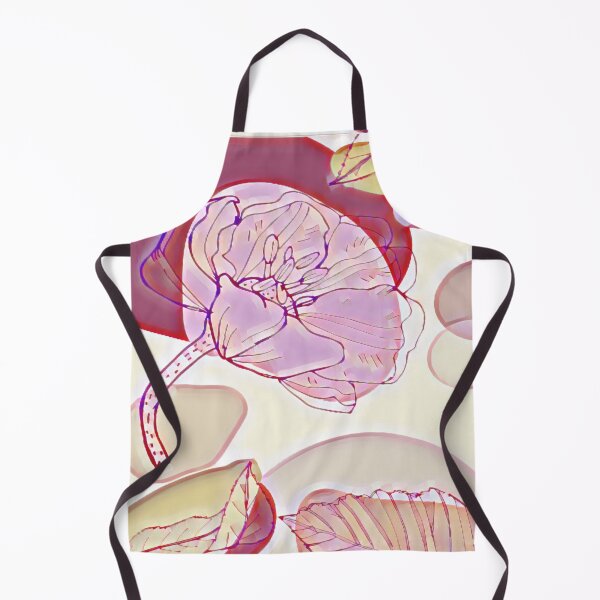 Item preview, Abstract Floral Design Pink Yellow Color designed and sold by Paula Helit.