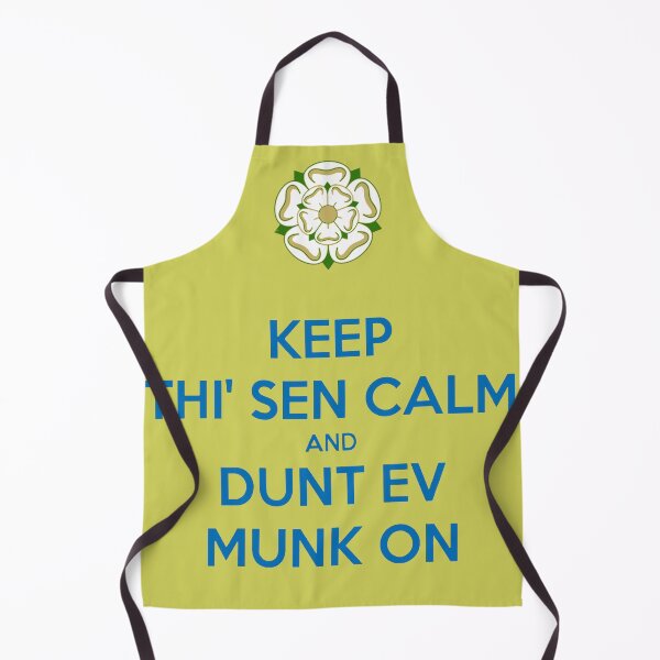 Item preview, Keep Thi Sen Calm and Dunt Ev Munk On Yorkshire Dialect Blue designed and sold by taiche.