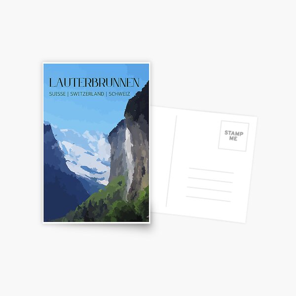 Item preview, Lauterbrunnen Postcard! designed and sold by kateweav.
