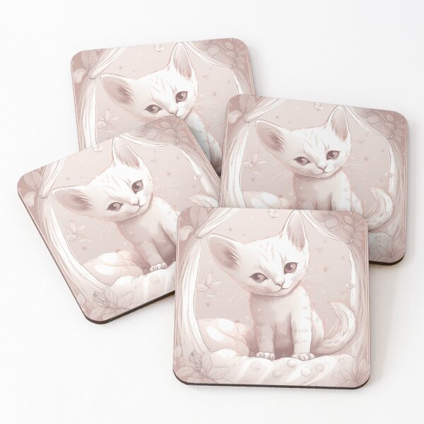 Item preview, Cute kitten is sitting on the bed.  designed and sold by osadchyii.