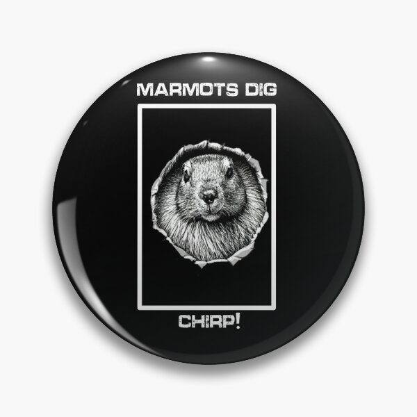 Item preview, Marmots dig, chirp! designed and sold by GroundhogMs.